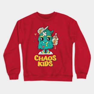 Chaos Kids Innocent Sad Baby Monster Child Birthday Costume Crewneck Sweatshirt